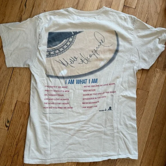 Vintage 1987 Merle Haggard I Am What I Am Tour Tee - Picture 2 of 2